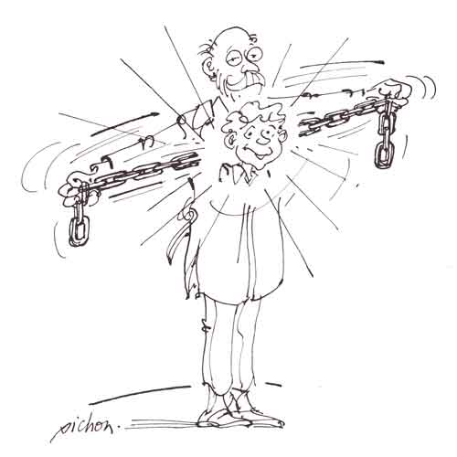 Dessin de PICHON, 1992 - Droits r&eacute;serv&eacute;s 1992