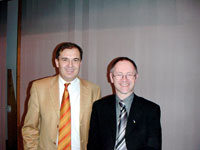 Les deux pr&eacute;sidents du Collegium et de Verdiana