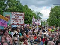 Manifestation des enfants korczakiens polonais